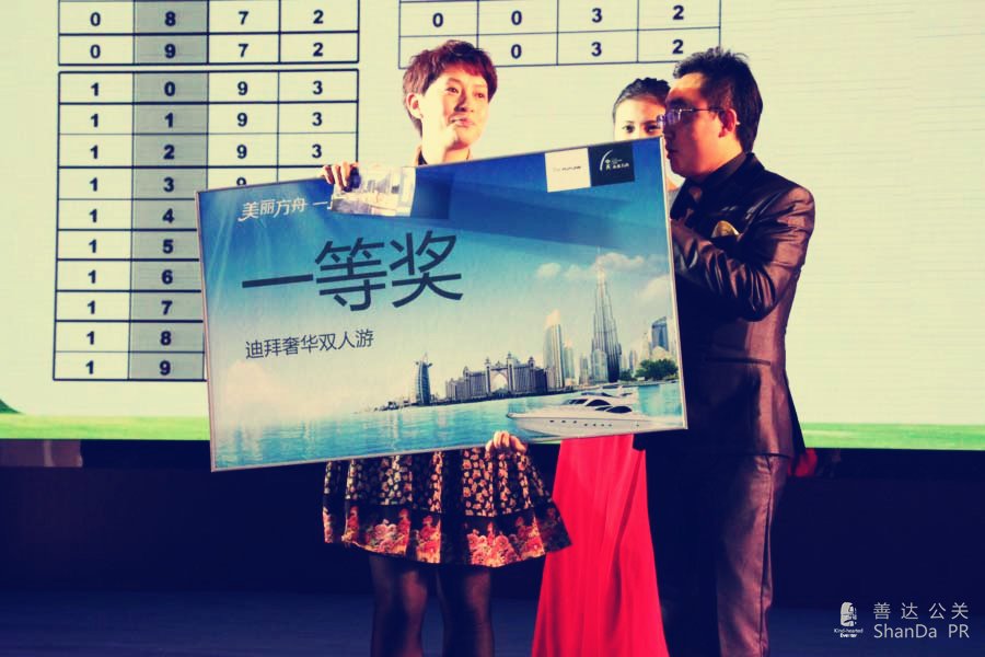 一等獎&ldquo;迪拜奢華雙人游&rdquo;獲得者